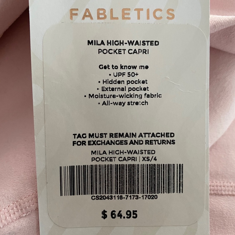 Fabletics Mila High Waisted Capri XS